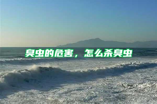 臭蟲的危害，怎么殺臭蟲
