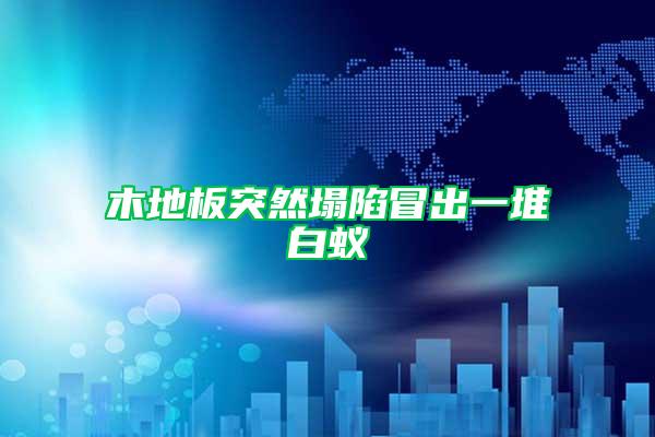 木地板突然塌陷冒出一堆白蟻