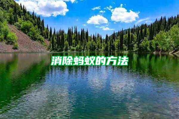 消除螞蟻的方法