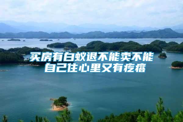 買房有白蟻退不能賣不能 自己住心里又有疙瘩
