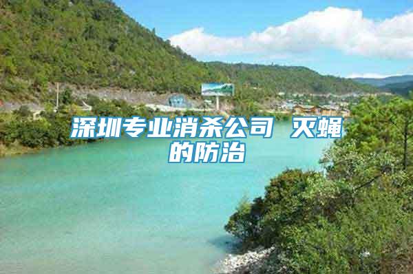 深圳專業(yè)消殺公司 滅蠅的防治