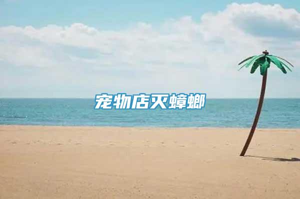 寵物店滅蟑螂