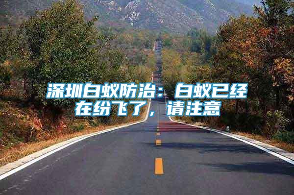 深圳白蟻防治：白蟻已經(jīng)在紛飛了，請(qǐng)注意