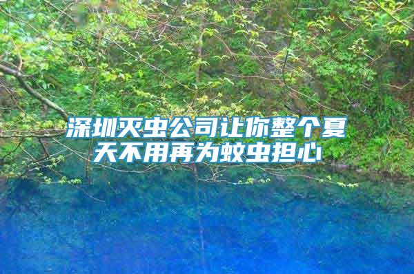 深圳滅蟲公司讓你整個(gè)夏天不用再為蚊蟲擔(dān)心
