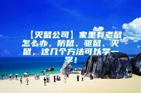 【滅鼠公司】家里有老鼠怎么辦，防鼠、驅(qū)鼠、滅鼠，這幾個方法可以學一學！