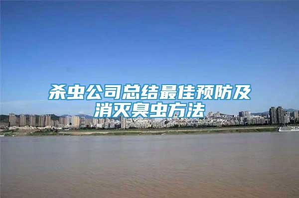 殺蟲公司總結(jié)最佳預(yù)防及消滅臭蟲方法