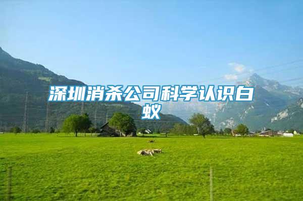 深圳消殺公司科學(xué)認(rèn)識(shí)白蟻