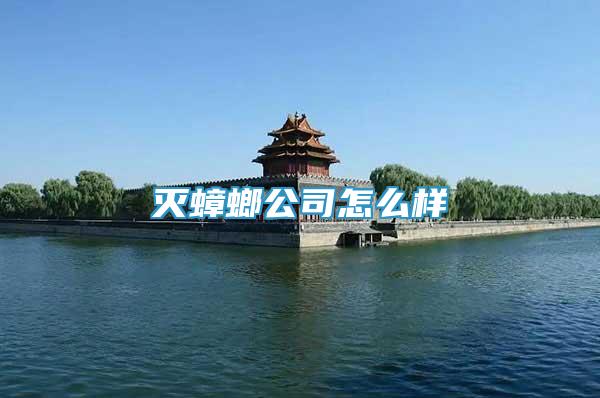 滅蟑螂公司怎么樣