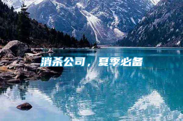 消殺公司，夏季必備