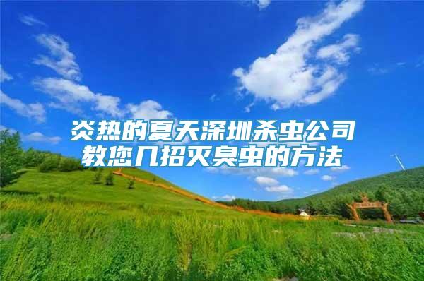 炎熱的夏天深圳殺蟲公司教您幾招滅臭蟲的方法
