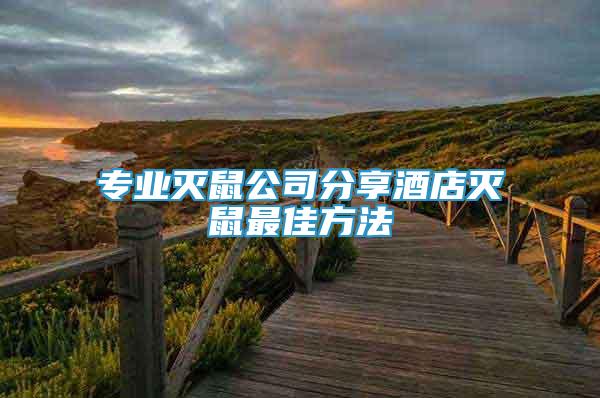 專業(yè)滅鼠公司分享酒店滅鼠最佳方法