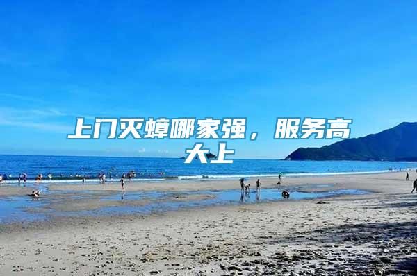 上門滅蟑哪家強，服務高大上