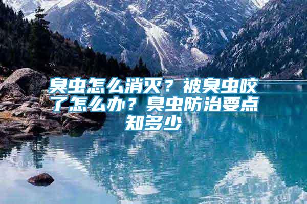 臭蟲怎么消滅？被臭蟲咬了怎么辦？臭蟲防治要點(diǎn)知多少