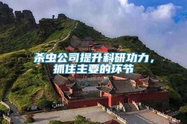 殺蟲公司提升科研功力，抓住主要的環(huán)節(jié)