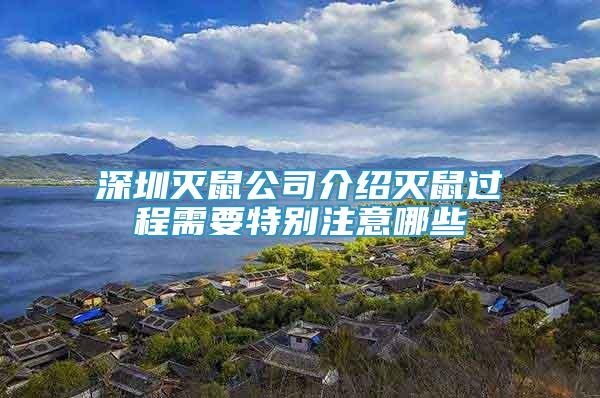 深圳滅鼠公司介紹滅鼠過程需要特別注意哪些