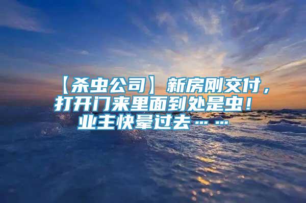 【殺蟲公司】新房剛交付，打開門來(lái)里面到處是蟲！業(yè)主快暈過(guò)去……