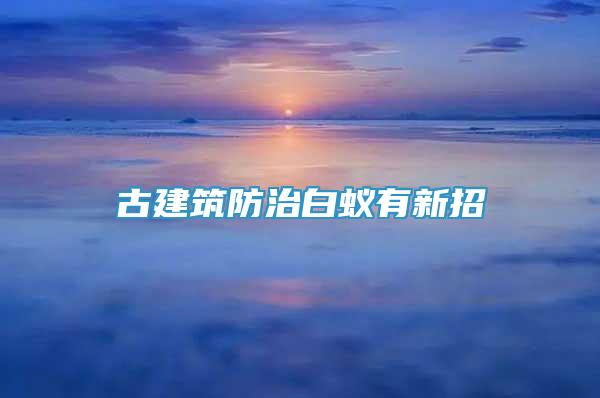 古建筑防治白蟻有新招