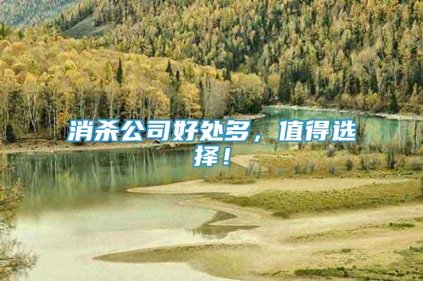 消殺公司好處多，值得選擇！