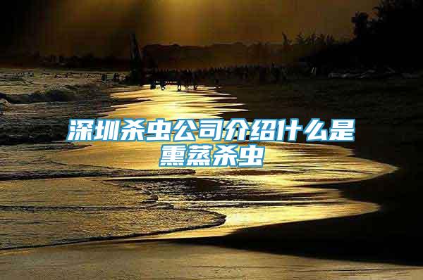 深圳殺蟲公司介紹什么是熏蒸殺蟲