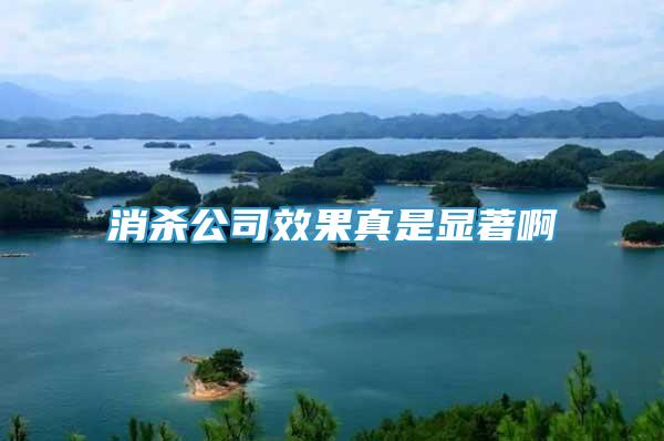 消殺公司效果真是顯著啊