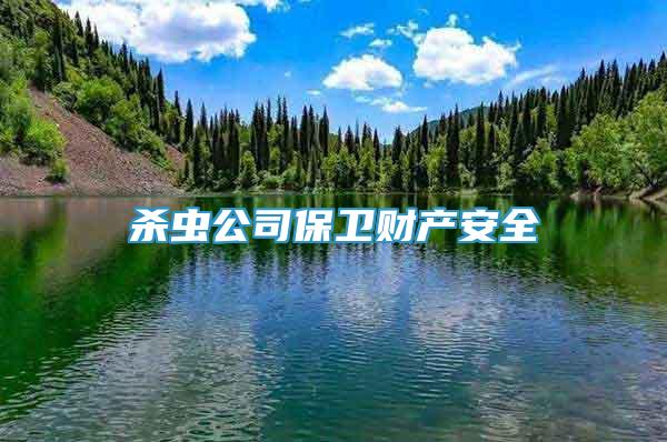殺蟲公司保衛(wèi)財產(chǎn)安全