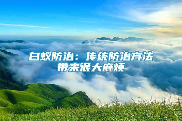 白蟻防治：傳統(tǒng)防治方法帶來(lái)很大麻煩