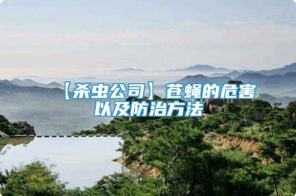 【殺蟲公司】蒼蠅的危害以及防治方法