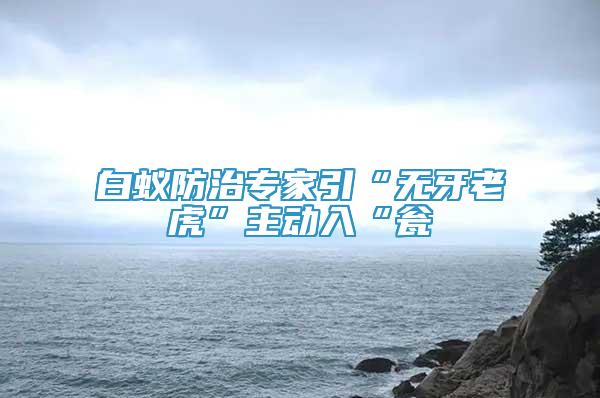 白蟻防治專家引“無牙老虎”主動(dòng)入“甕
