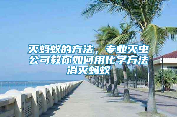滅螞蟻的方法，專業(yè)滅蟲公司教你如何用化學(xué)方法消滅螞蟻