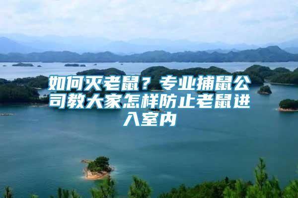如何滅老鼠？專業(yè)捕鼠公司教大家怎樣防止老鼠進(jìn)入室內(nèi)