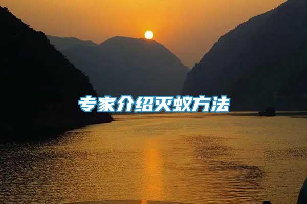 專(zhuān)家介紹滅蟻方法