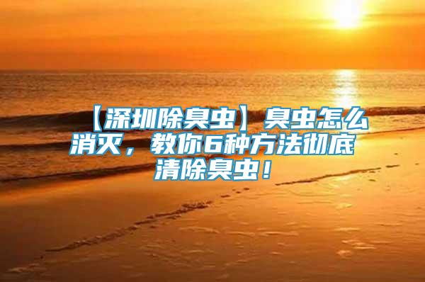 【深圳除臭蟲(chóng)】臭蟲(chóng)怎么消滅，教你6種方法徹底清除臭蟲(chóng)！