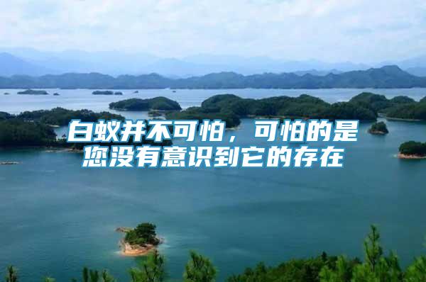 白蟻并不可怕，可怕的是您沒(méi)有意識(shí)到它的存在