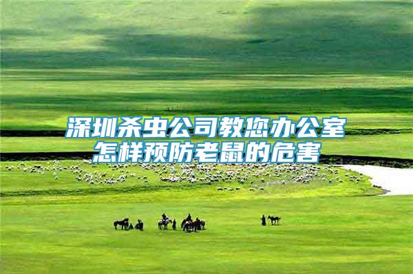 深圳殺蟲公司教您辦公室怎樣預(yù)防老鼠的危害
