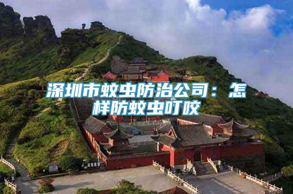 深圳市蚊蟲防治公司：怎樣防蚊蟲叮咬