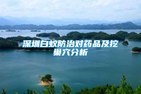 深圳白蟻防治對藥品及挖巢穴分析