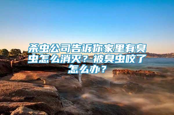 殺蟲公司告訴你家里有臭蟲怎么消滅？被臭蟲咬了怎么辦？