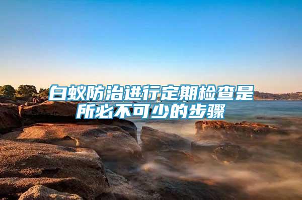 白蟻防治進(jìn)行定期檢查是所必不可少的步驟