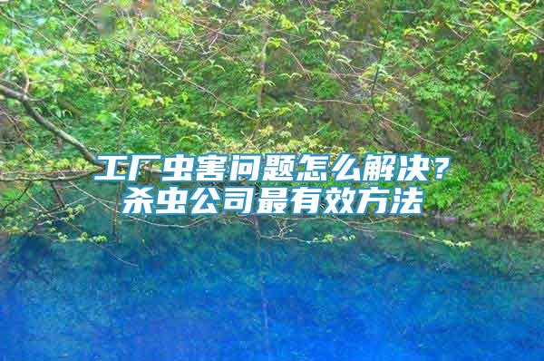 工廠蟲害問題怎么解決？殺蟲公司最有效方法