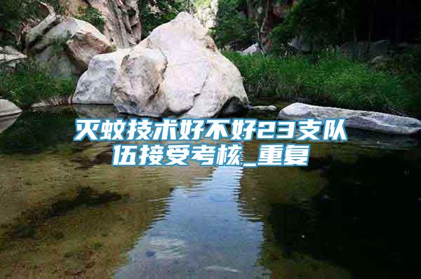 滅蚊技術(shù)好不好23支隊伍接受考核_重復(fù)