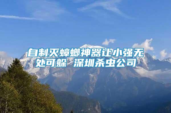 自制滅蟑螂神器讓小強(qiáng)無(wú)處可躲 深圳殺蟲(chóng)公司