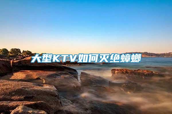 大型KTV如何滅絕蟑螂