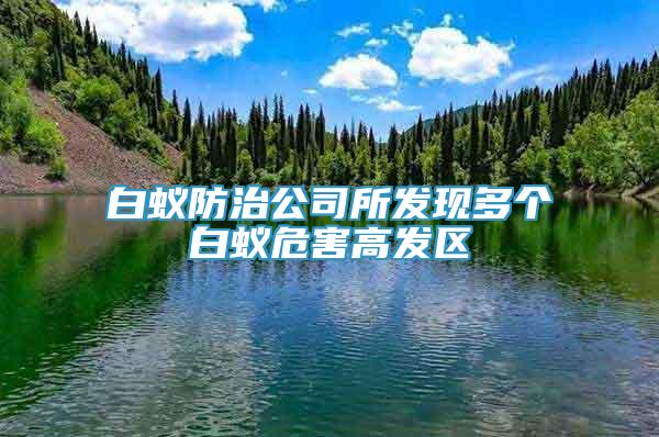 白蟻防治公司所發(fā)現(xiàn)多個白蟻危害高發(fā)區(qū)