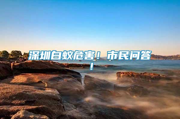 深圳白蟻危害！市民問答！