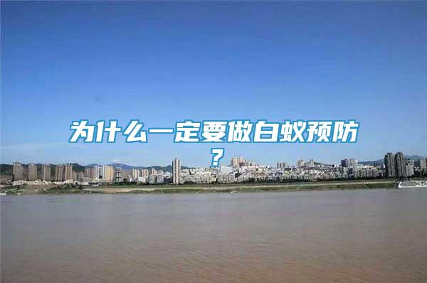 為什么一定要做白蟻預(yù)防？