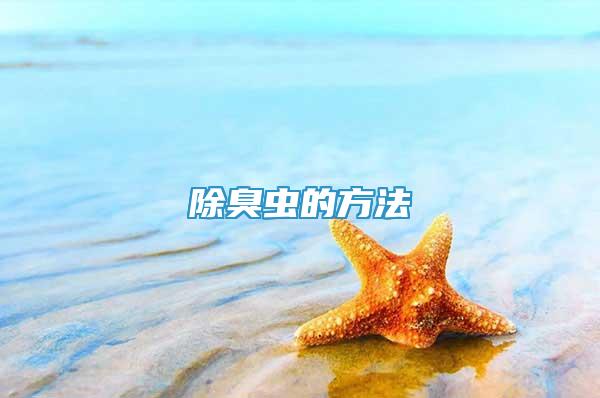 除臭蟲(chóng)的方法