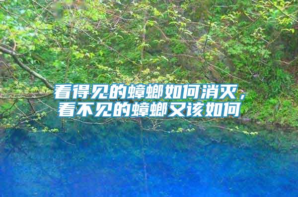 看得見的蟑螂如何消滅，看不見的蟑螂又該如何