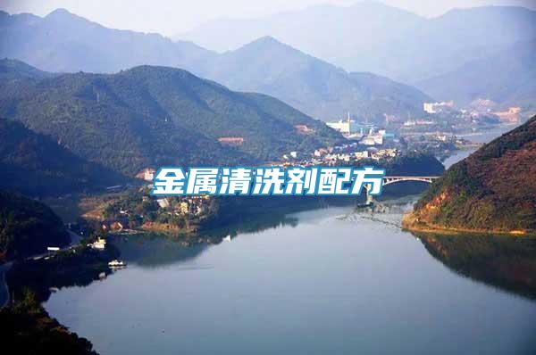 金屬清洗劑配方