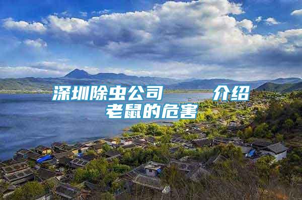 深圳除蟲公司    介紹老鼠的危害