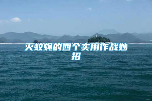 滅蚊蠅的四個實用作戰(zhàn)妙招